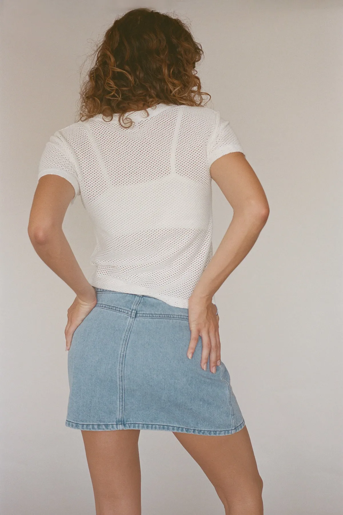 Atlas Denim Mini Skirt sold by Jungmaven product image thumbnail 3