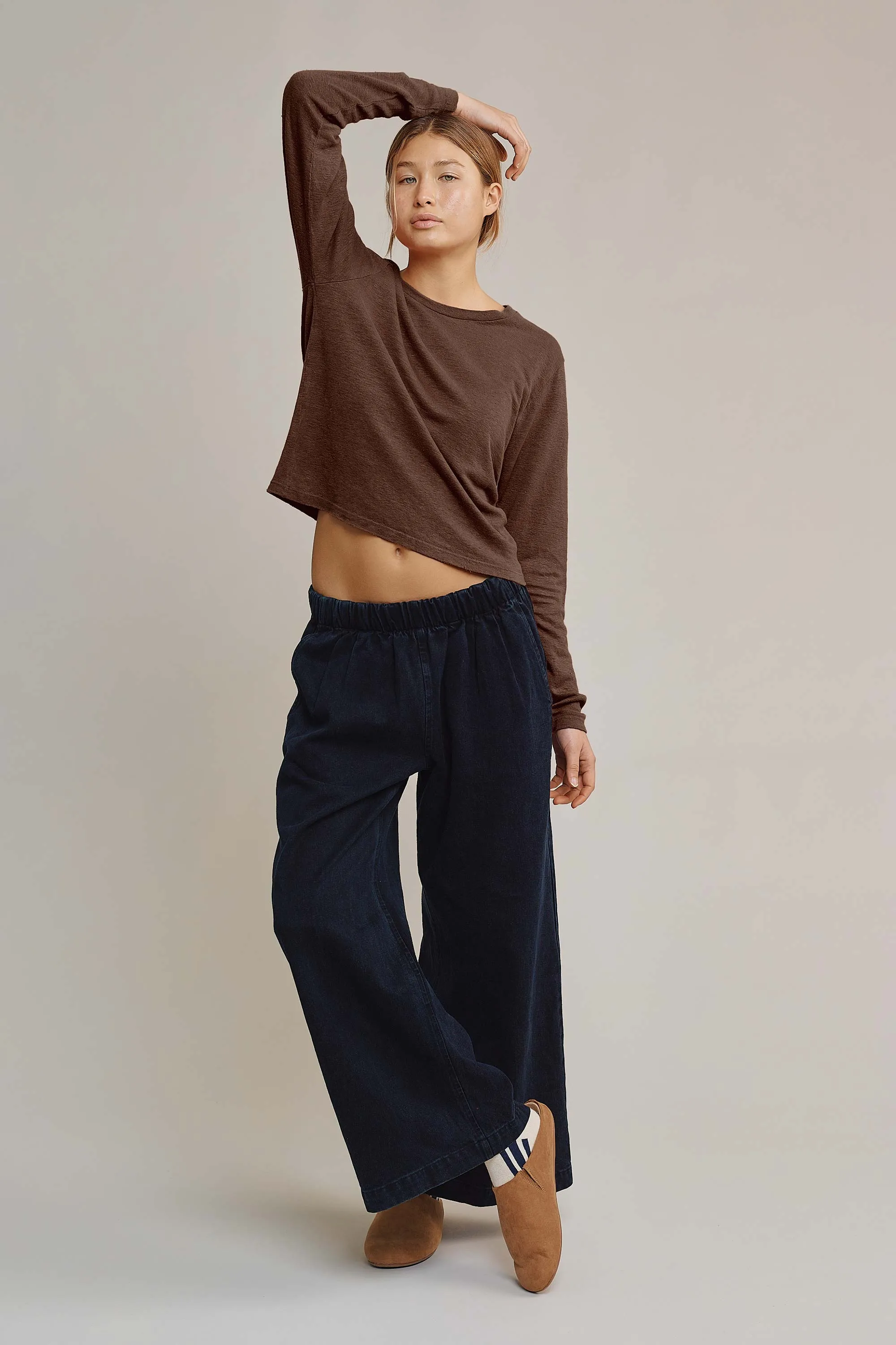 Cropped Bishop Long Sleeve Tee sold by Jungmaven product image thumbnail 2