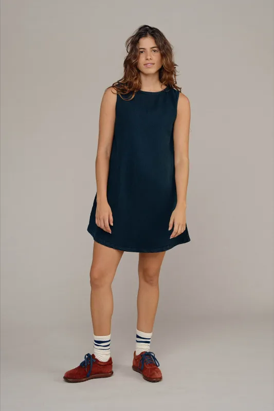 Denim Baez Dress made by Jungmaven