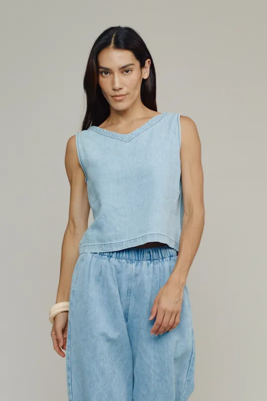 Denim Teton Tank made by Jungmaven