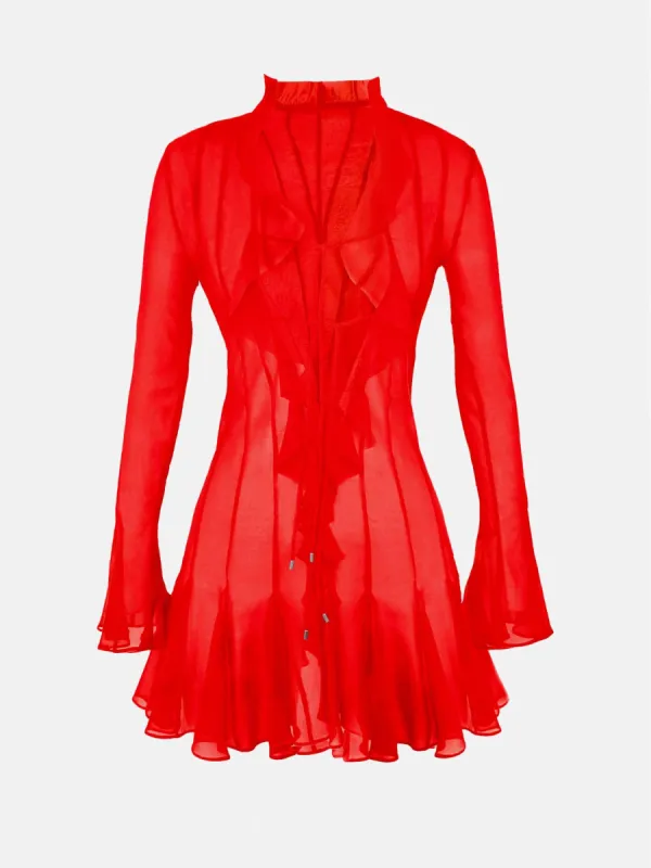 Dakota Mini Dress Vixen Red sold by Poster Girl