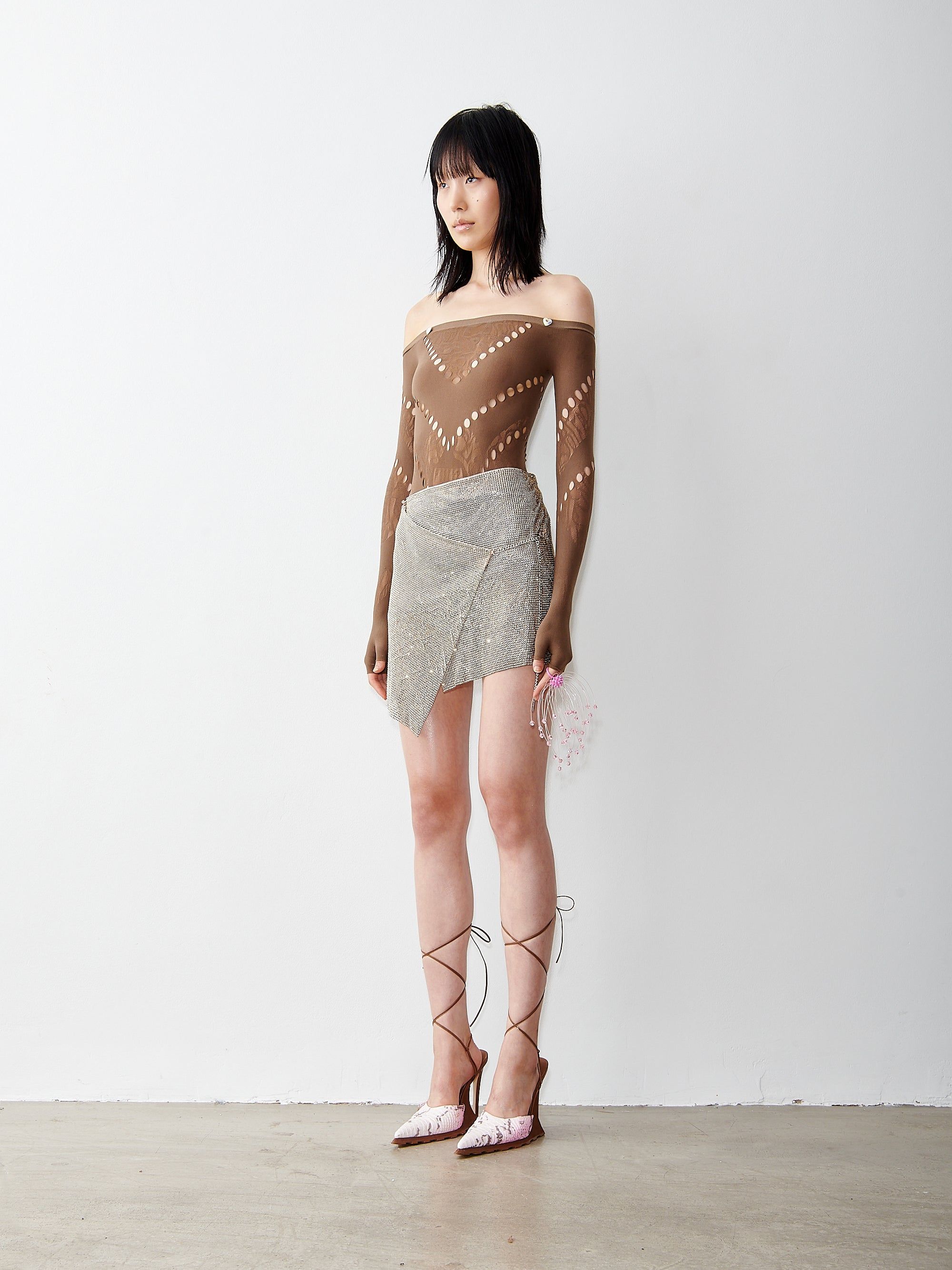 Rhinestoned Winona Skirt in Long Island sold by Poster Girl product image thumbnail 4