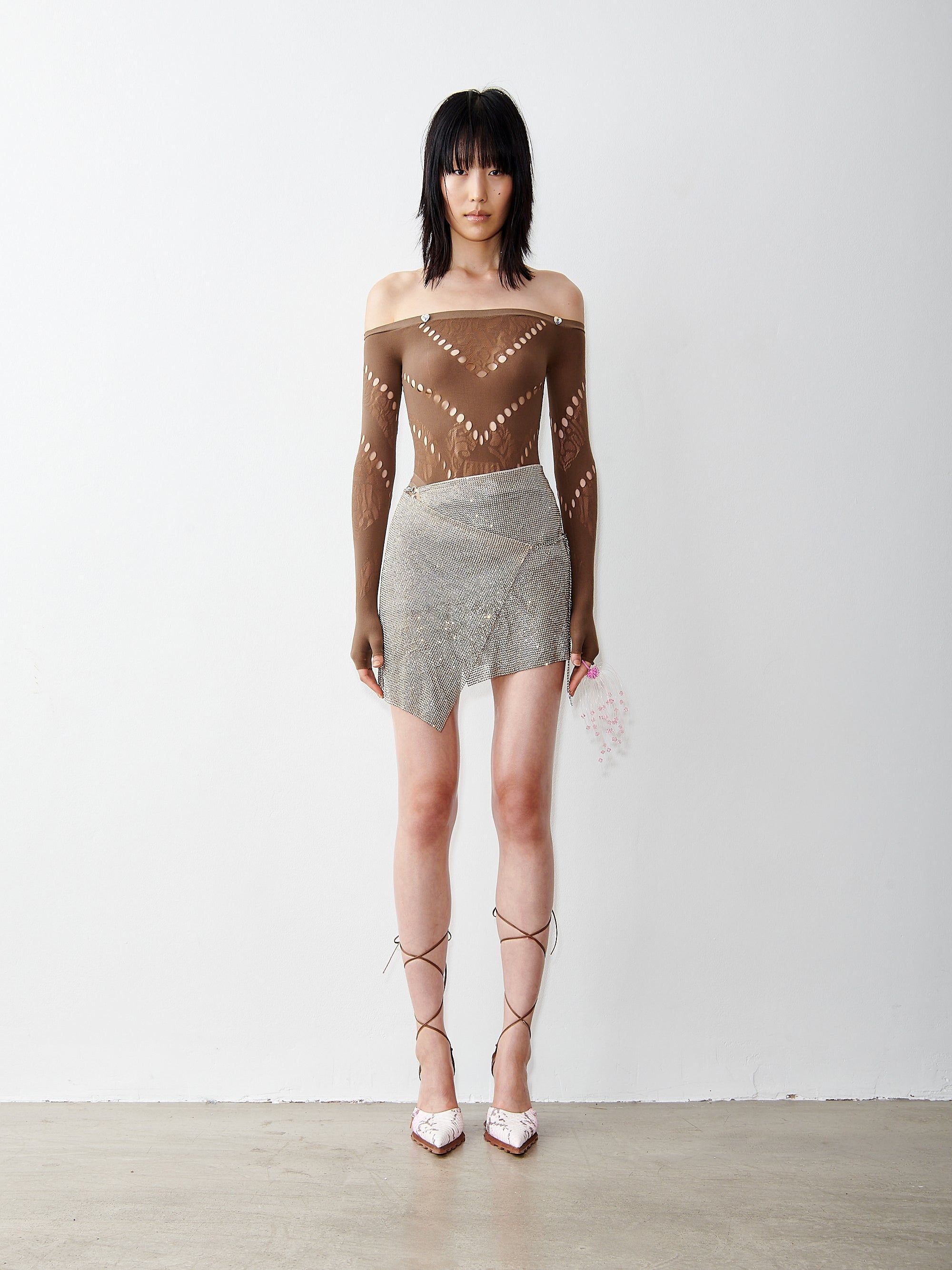 Rhinestoned Winona Skirt in Long Island sold by Poster Girl product image thumbnail 2