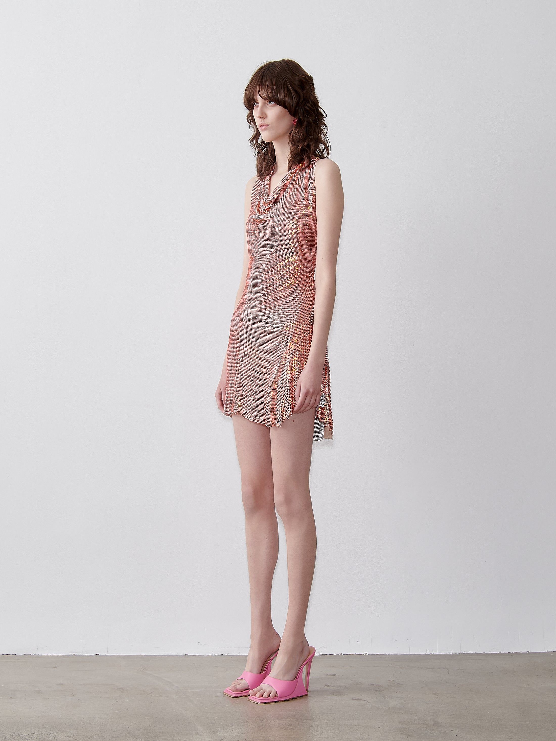 Rhinestoned Beyan Dress Aperol Spritz sold by Poster Girl product image thumbnail 3