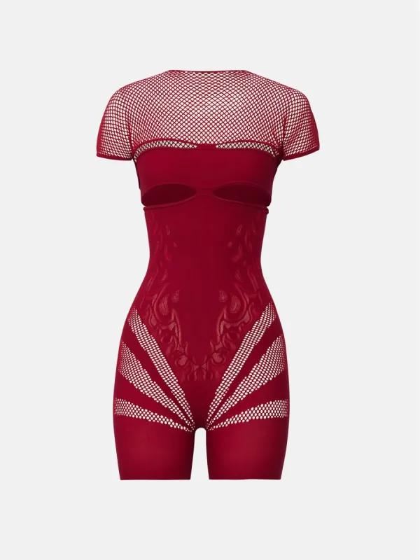 Pollard Playsuit Red sold by Poster Girl