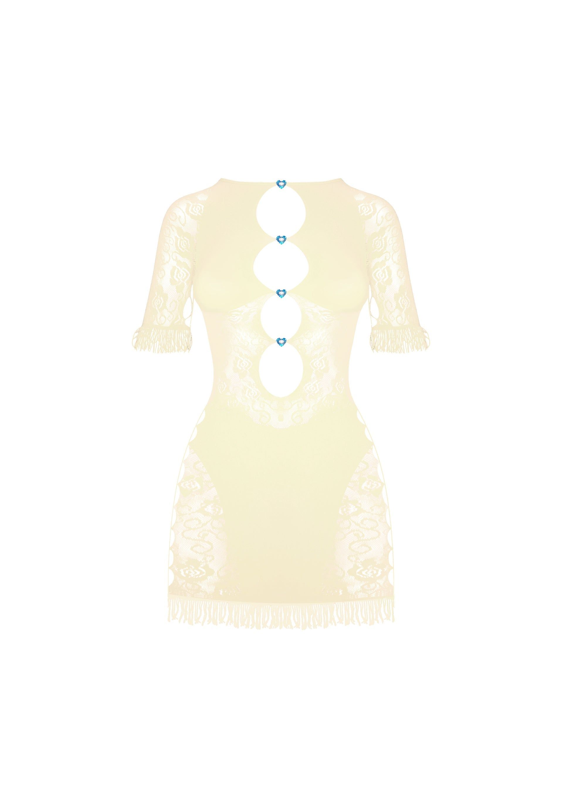 Floral Miranda Dress in Butter sold by Poster Girl