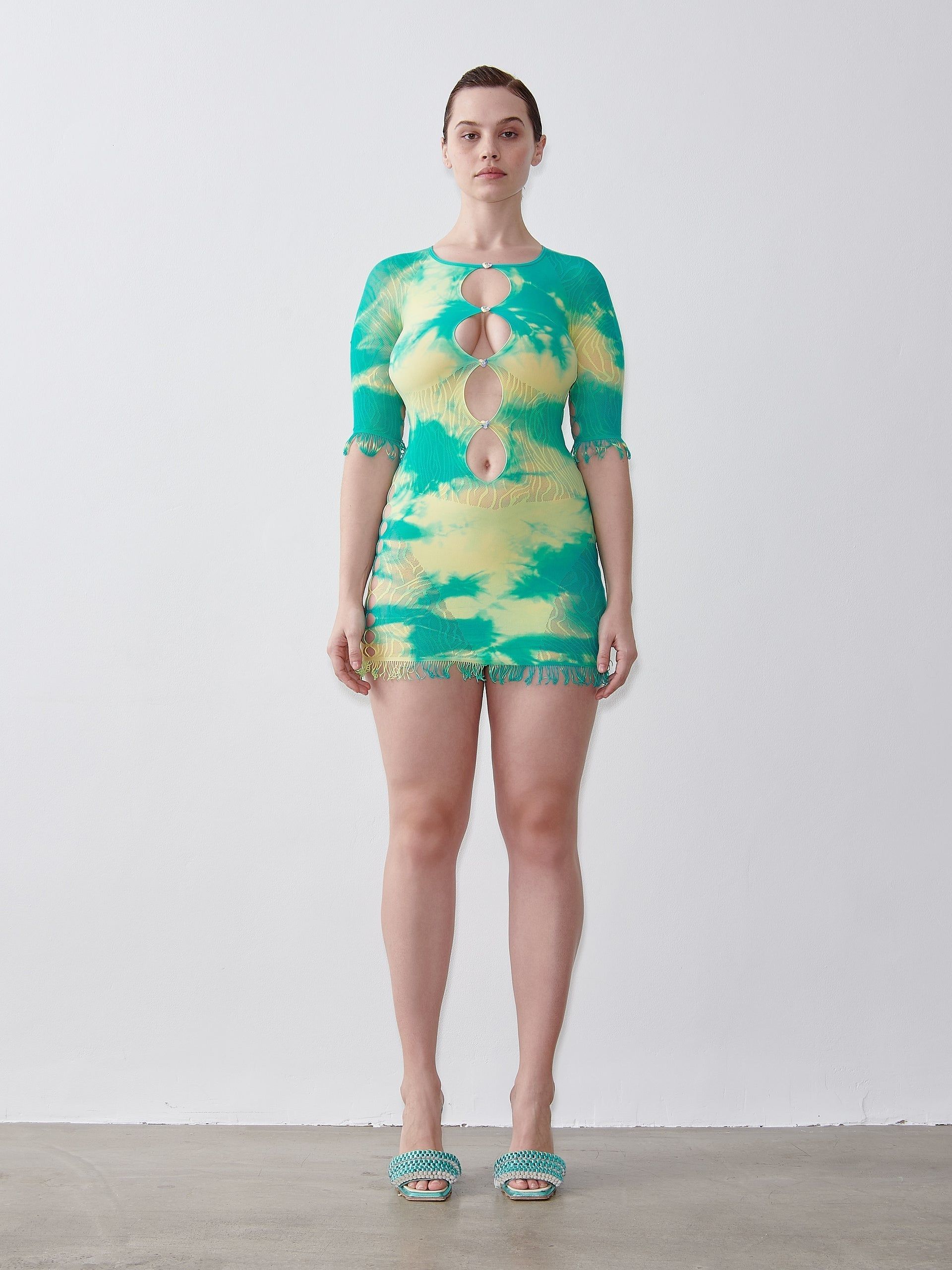 Tie-Dye Miranda Dress in Paradise Bay sold by Poster Girl product image thumbnail 2