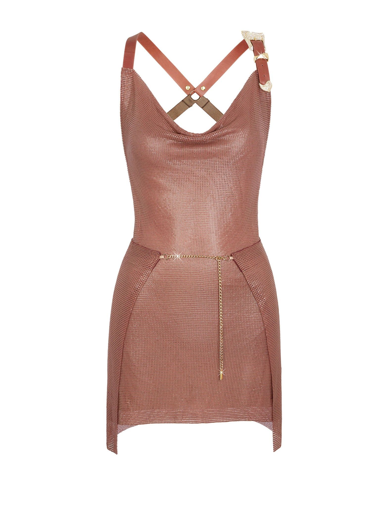 Adrianne Dress in Cigar sold by Poster Girl