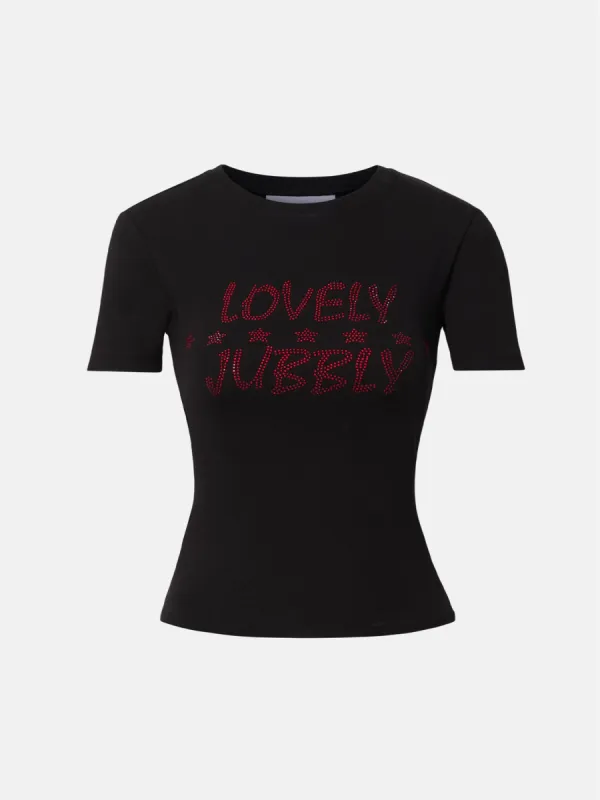 Lovely Jubbly Tee Black sold by Poster Girl