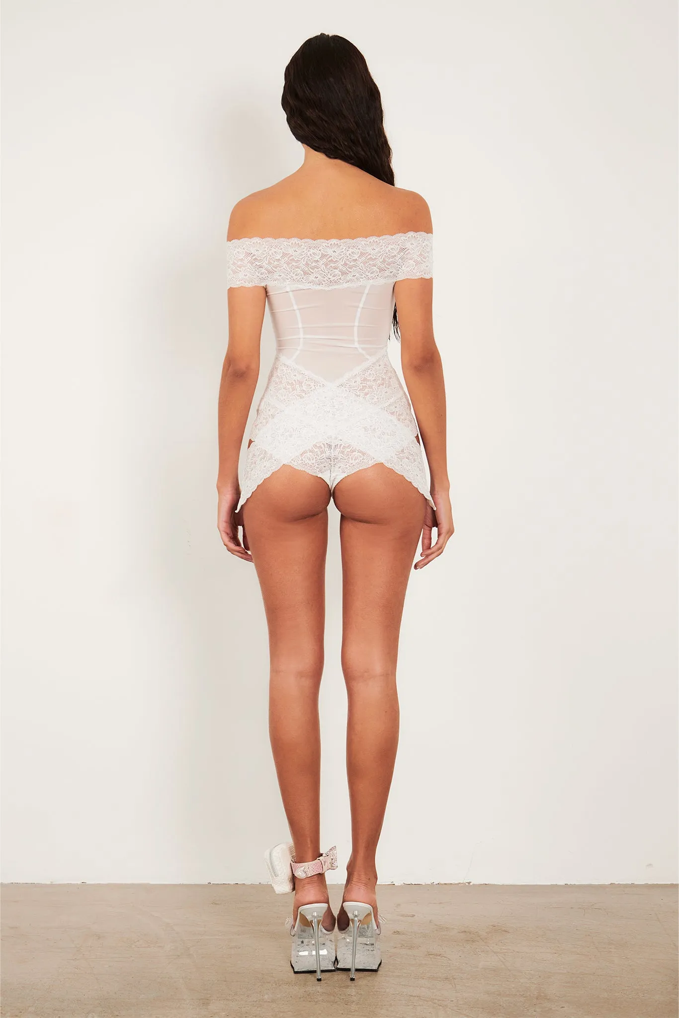 Charm Romper Virgin White sold by Poster Girl product image thumbnail 4