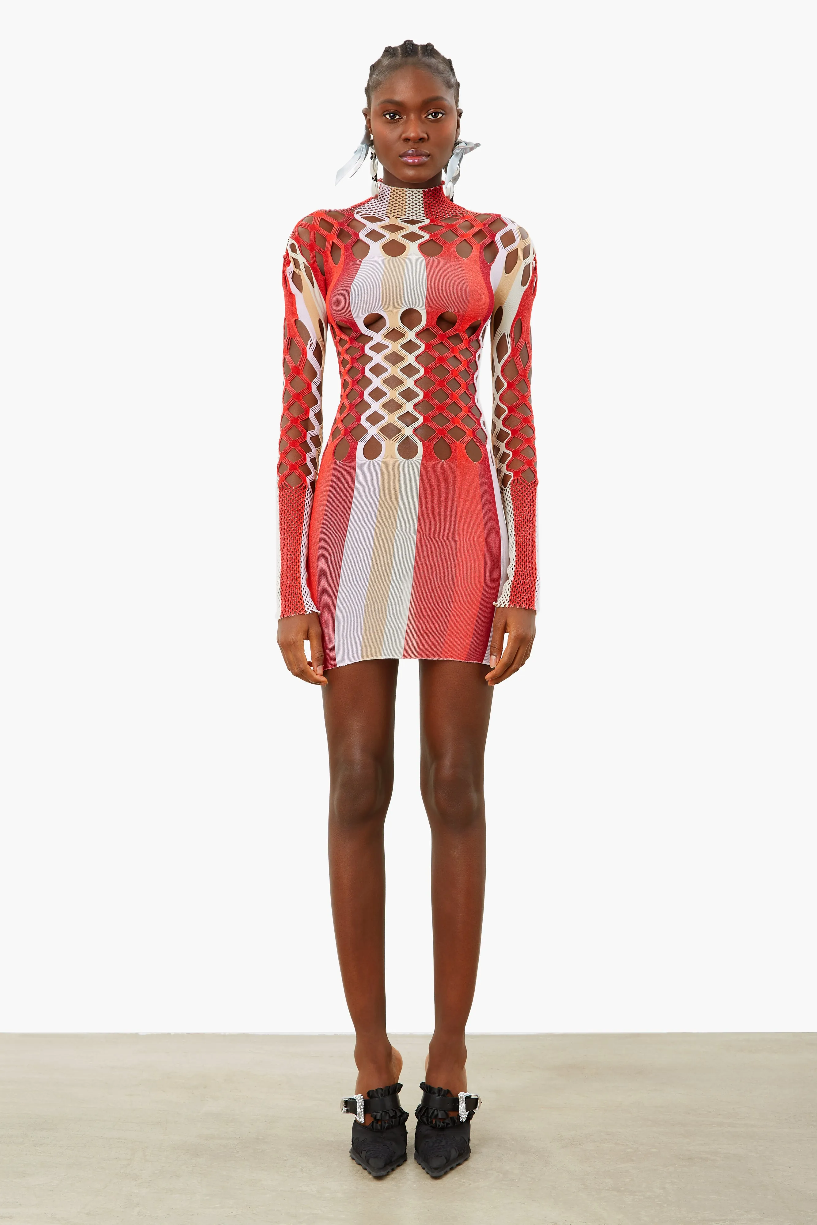 Neptune Dress Burgundy Stripe sold by Poster Girl product image thumbnail 2