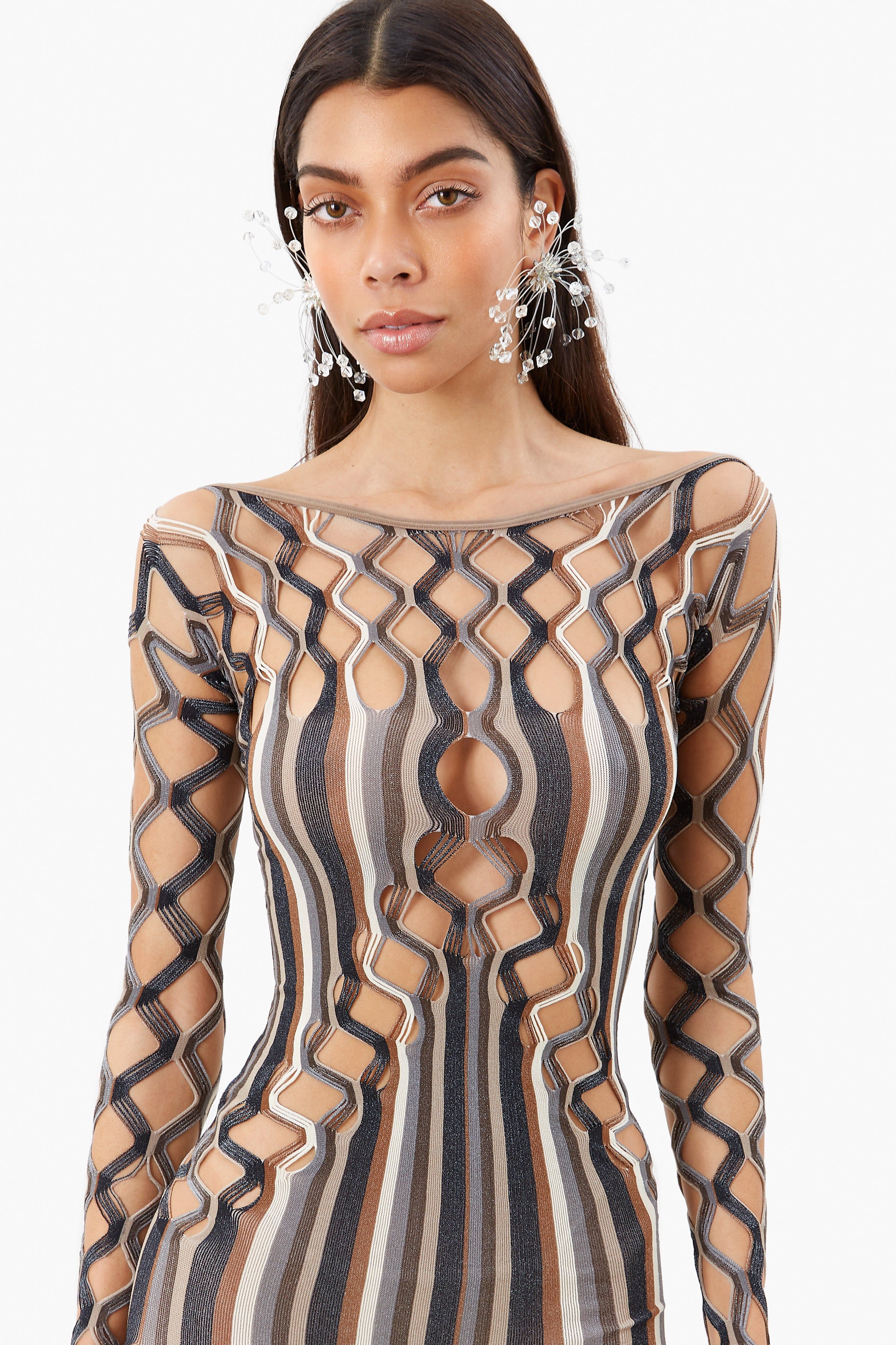 Ripple Playsuit Oyster Stripe sold by Poster Girl product image thumbnail 3