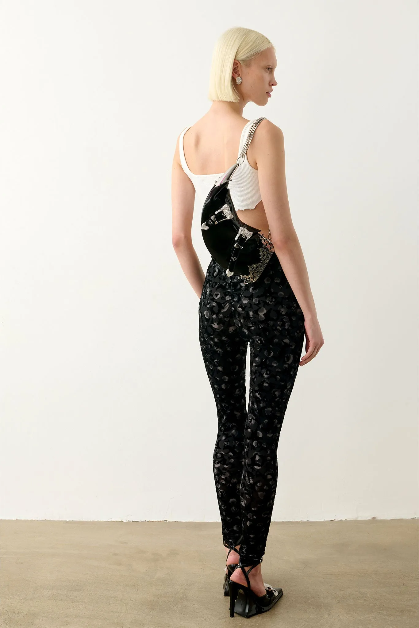 Knockout Leggings Black Leopard Print sold by Poster Girl product image thumbnail 5