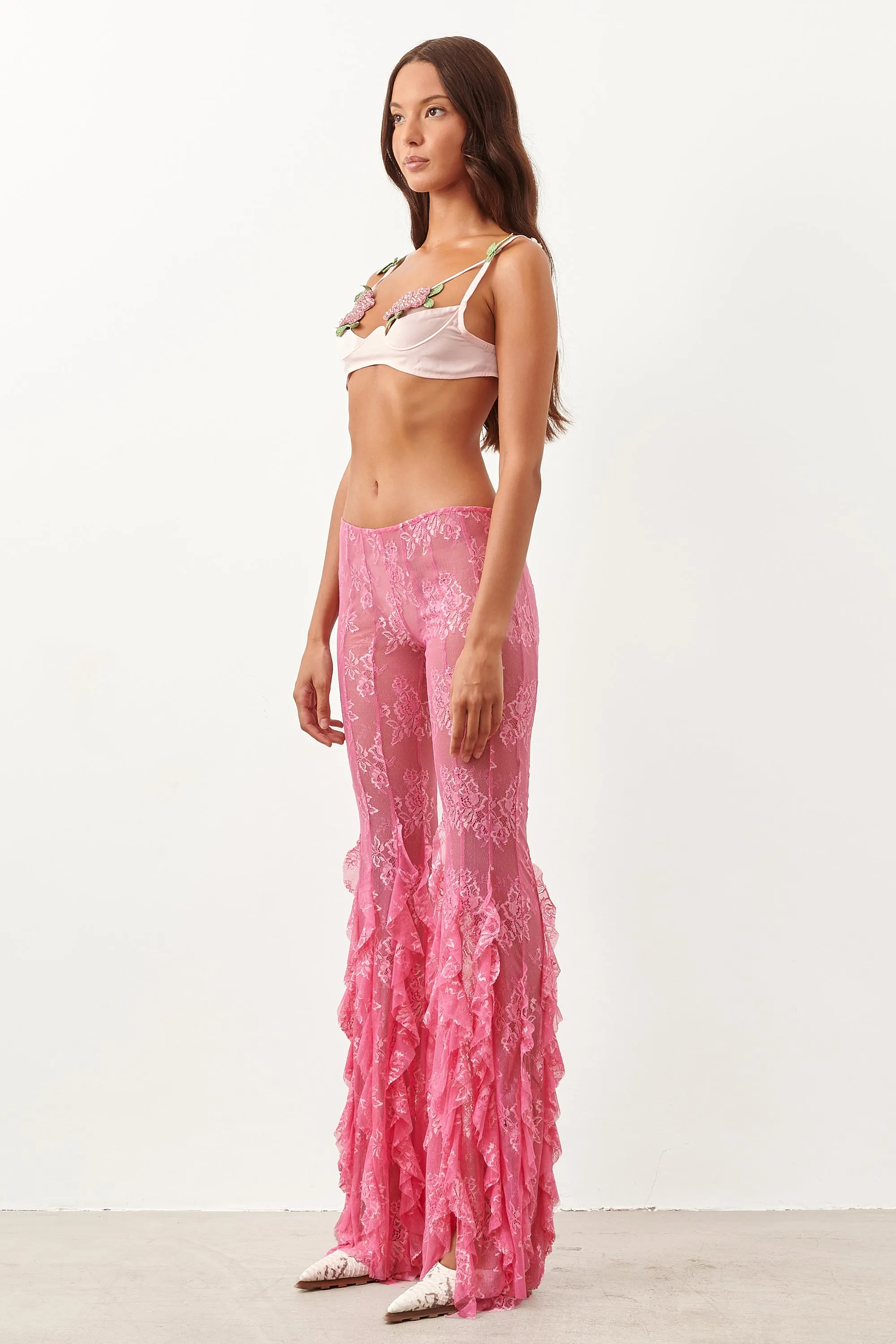 Annamaria Floral Chiffon Bra Pink sold by Poster Girl product image thumbnail 3