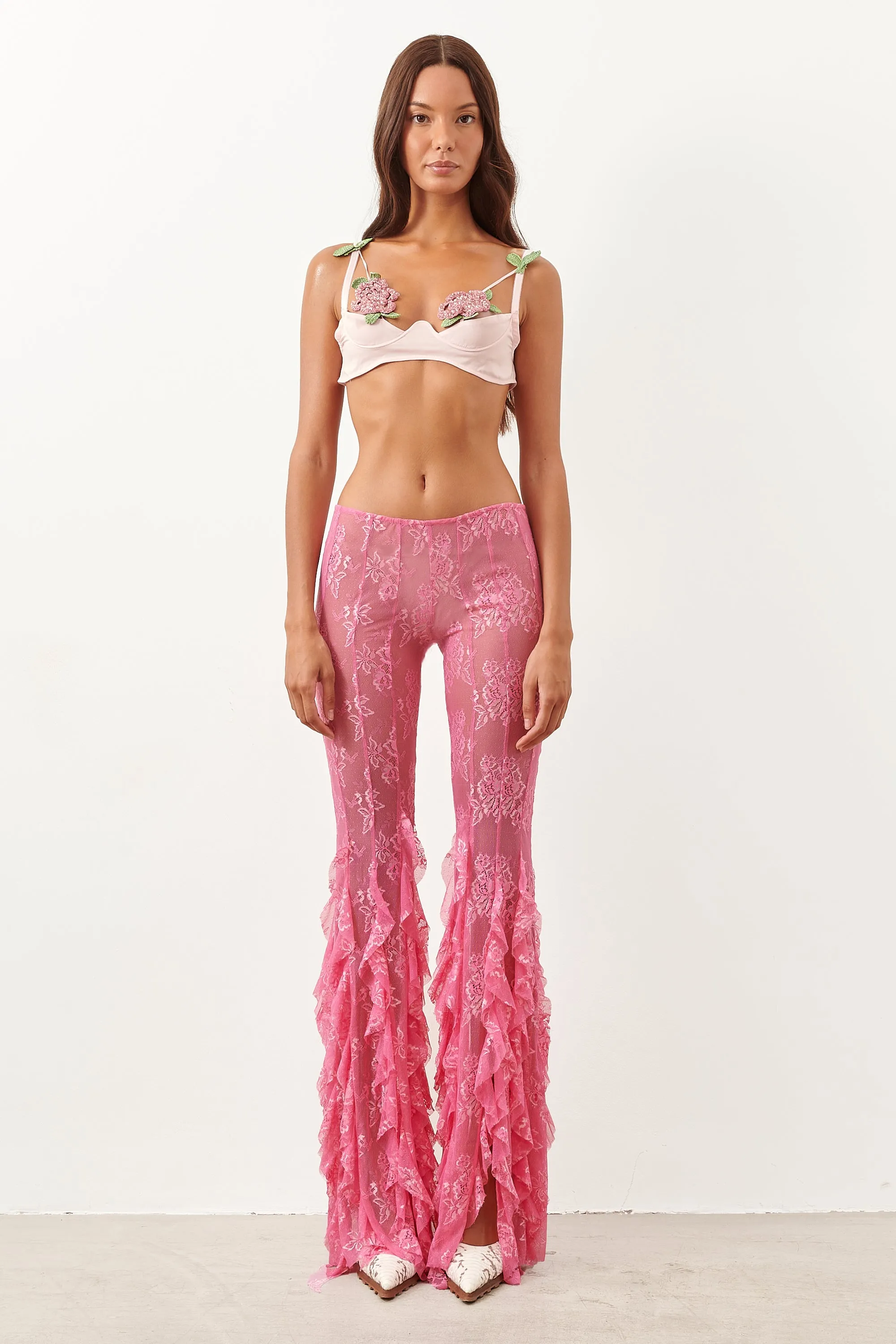 Annamaria Floral Chiffon Bra Pink sold by Poster Girl product image thumbnail 2