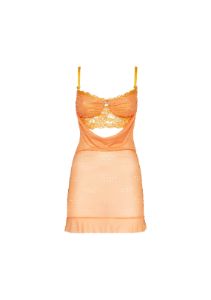 Lynette Dress Aperol sold by Poster Girl