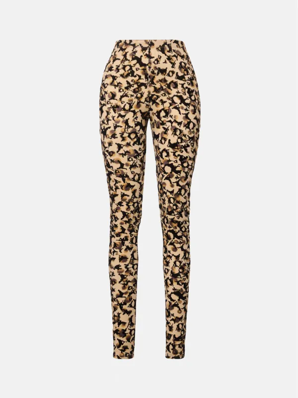 Knockout Leggings Beige Leopard Print sold by Poster Girl
