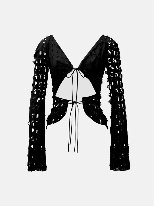 Geneva Top Black sold by Poster Girl