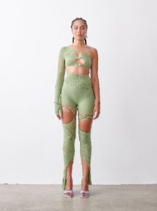 Jinx Jumpsuit Sativa Green sold by Poster Girl