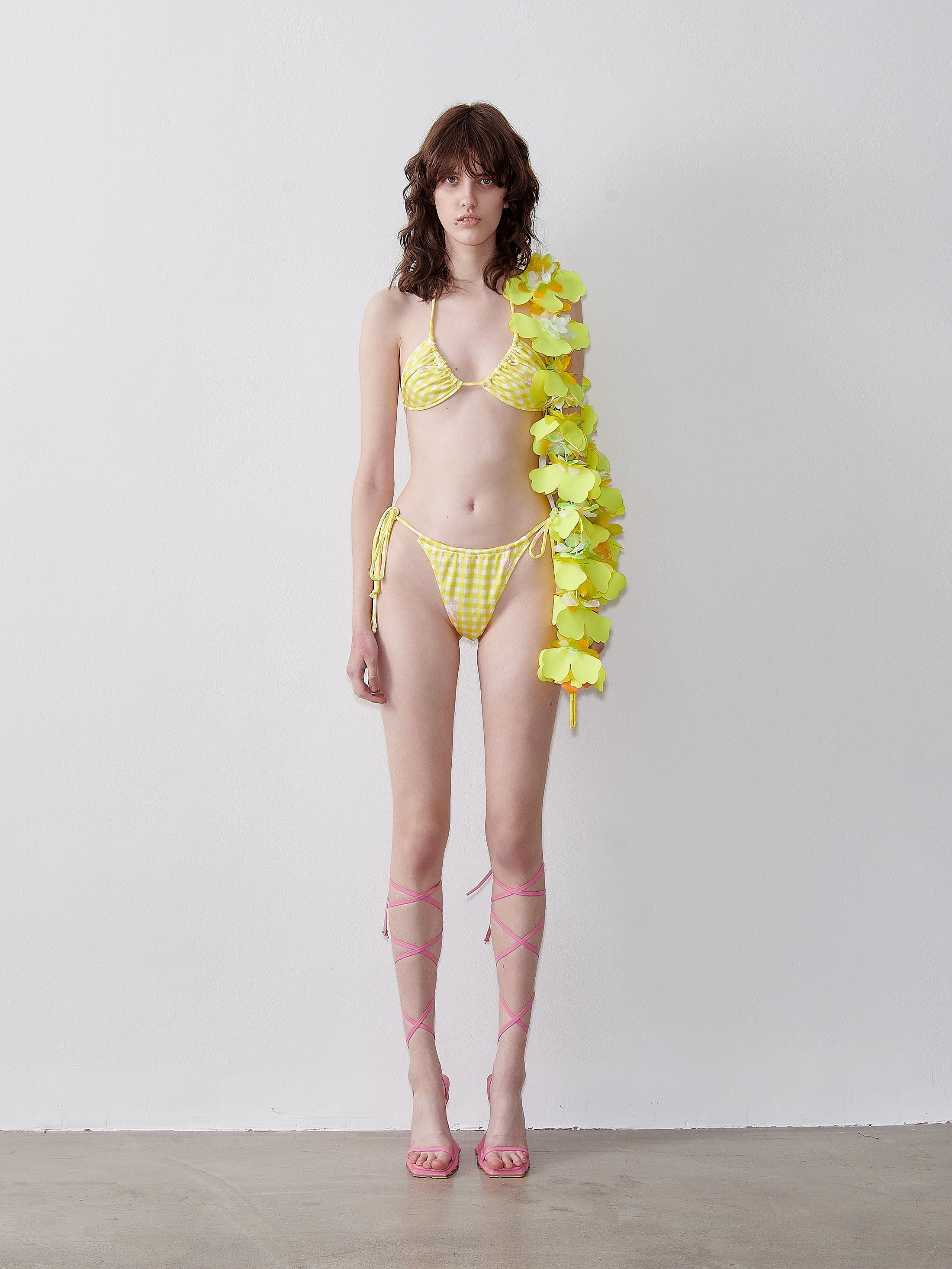 Diane Bikini Top Yellow Gingham sold by Poster Girl product image thumbnail 2