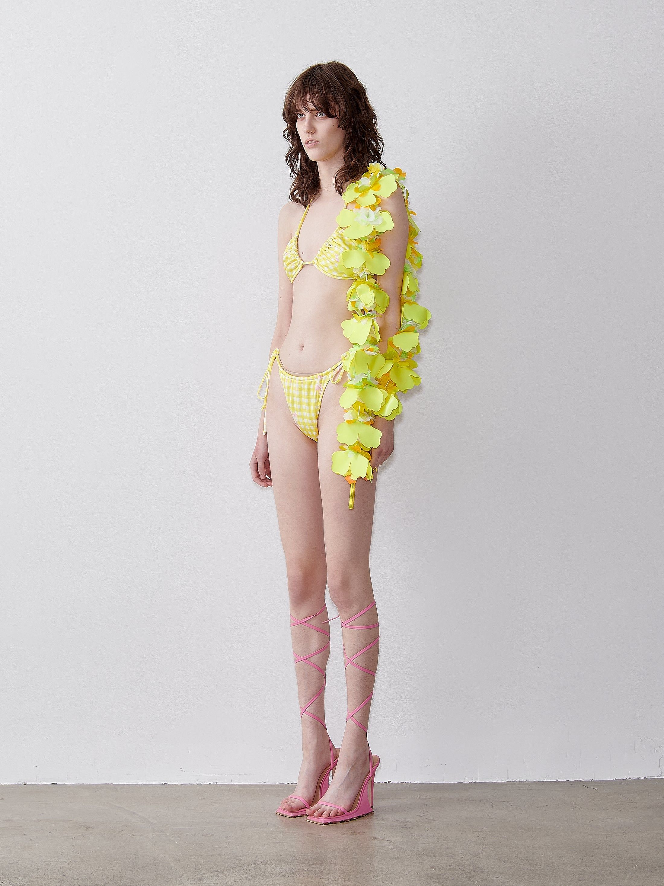 Diane Bikini Top Yellow Gingham sold by Poster Girl product image thumbnail 4