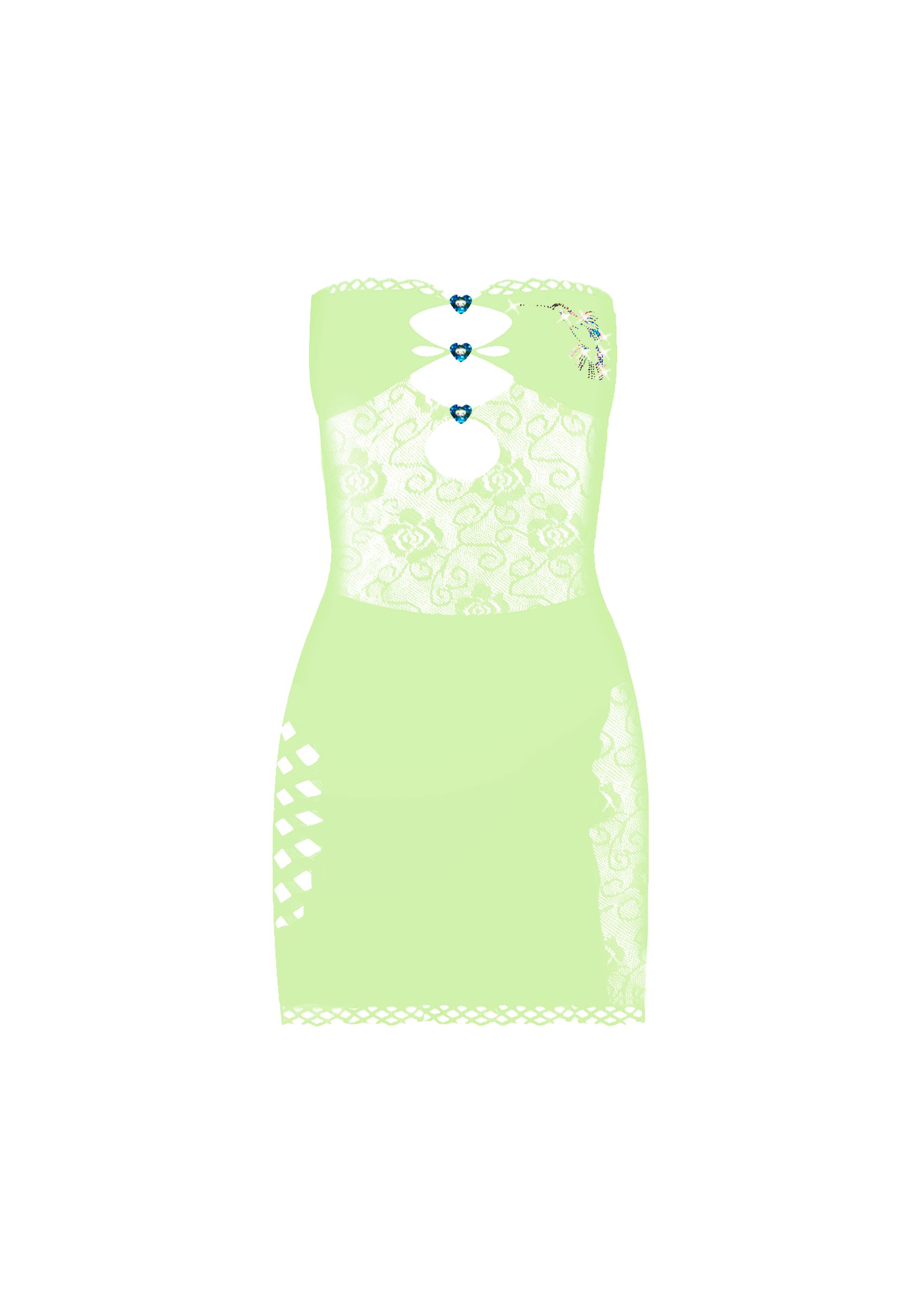 Coco Dress in Pickle sold by Poster Girl