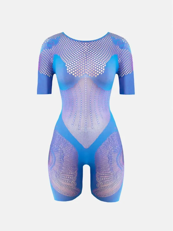 Vivian Playsuit Crypto Blue sold by Poster Girl