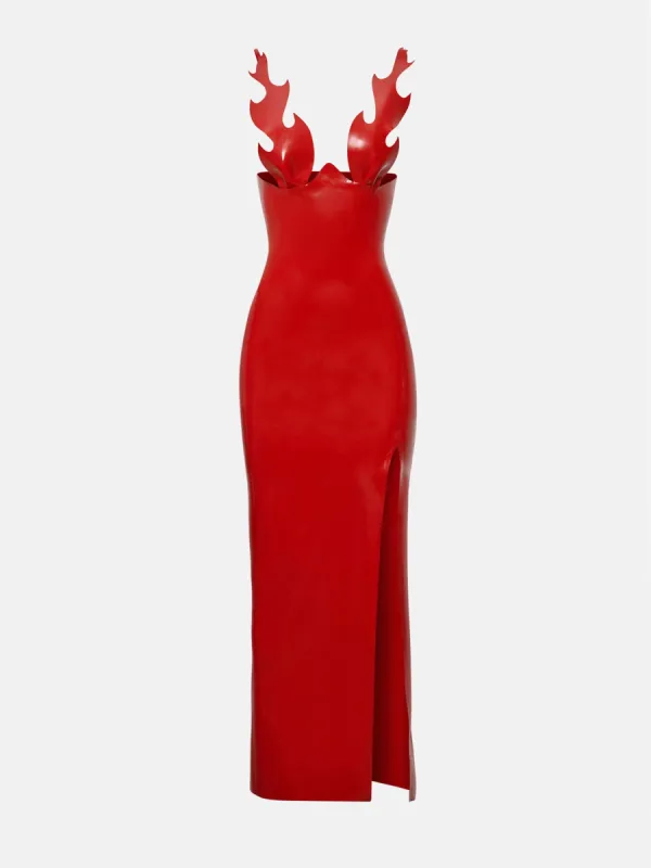 Roast Latex Dress Red sold by Poster Girl