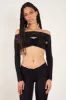 Davina Top Lace Raven Black sold by Poster Girl