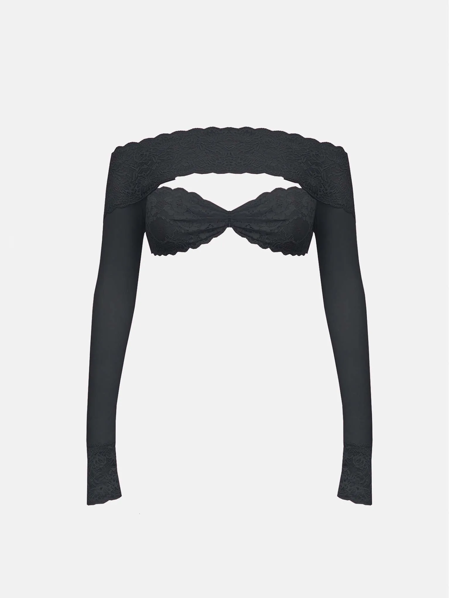 Davina Top Lace Raven Black sold by Poster Girl