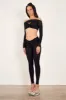 Davina Top Lace Raven Black sold by Poster Girl