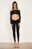 Davina Top Lace Raven Black sold by Poster Girl