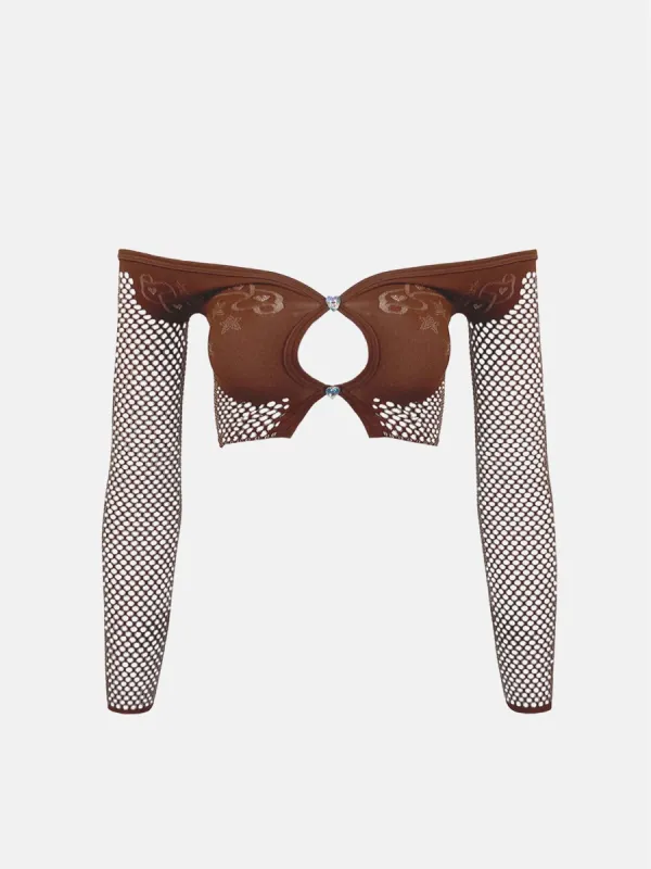 Coolidge Top Old Money Brown sold by Poster Girl