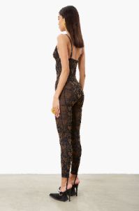 Scarlett Jumpsuit Black/Brown sold by Poster Girl