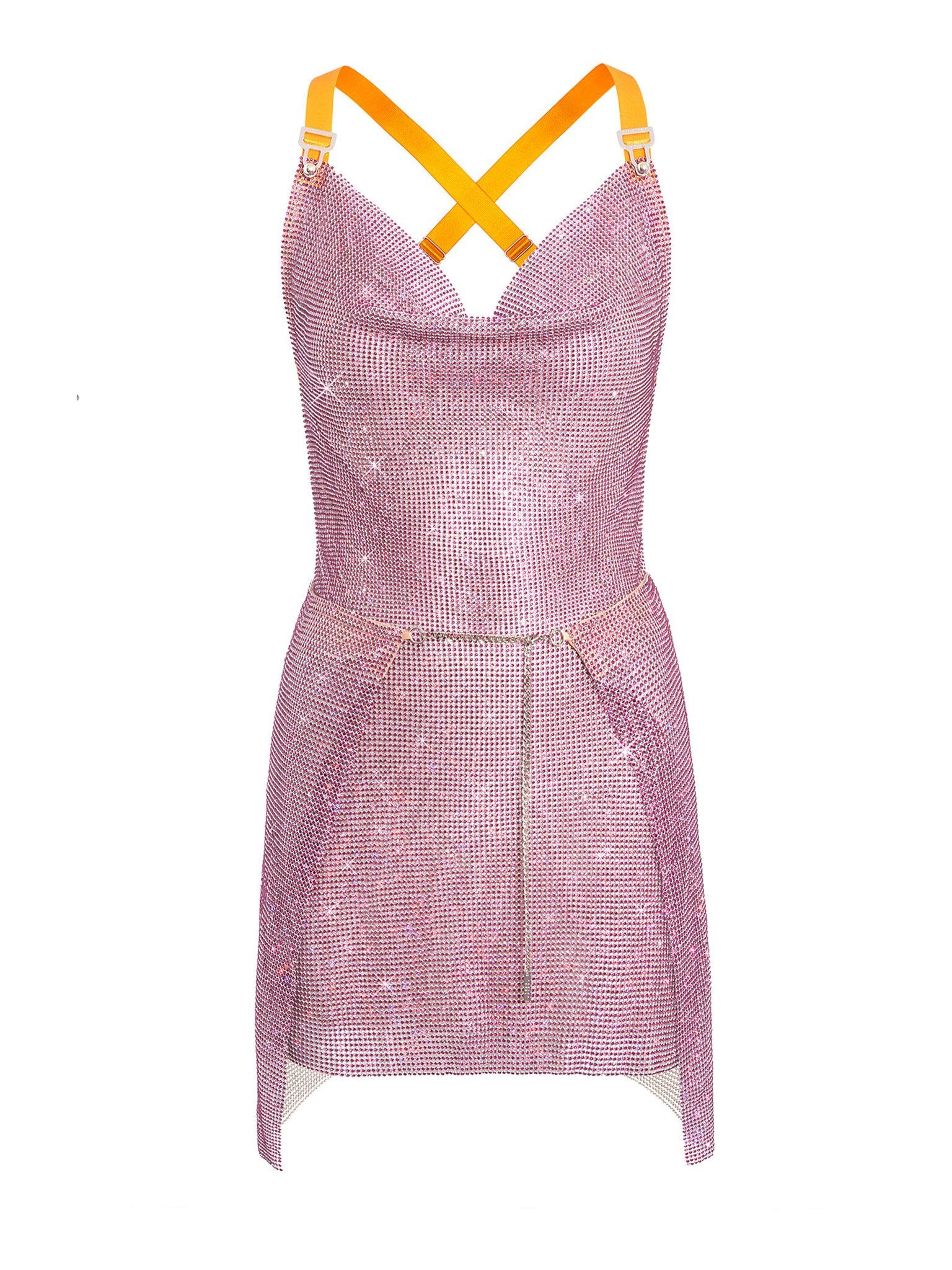 Rhinestoned Adrianne Dress Cosmo sold by Poster Girl