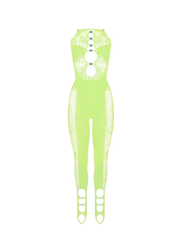 Floral Janice Jumpsuit Pickle sold by Poster Girl
