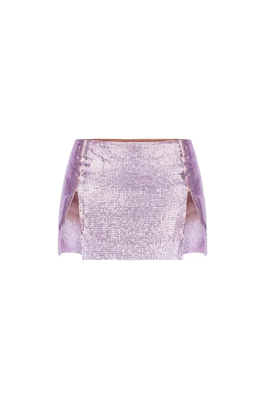 Mia Micro Skirt Lavender sold by Poster Girl