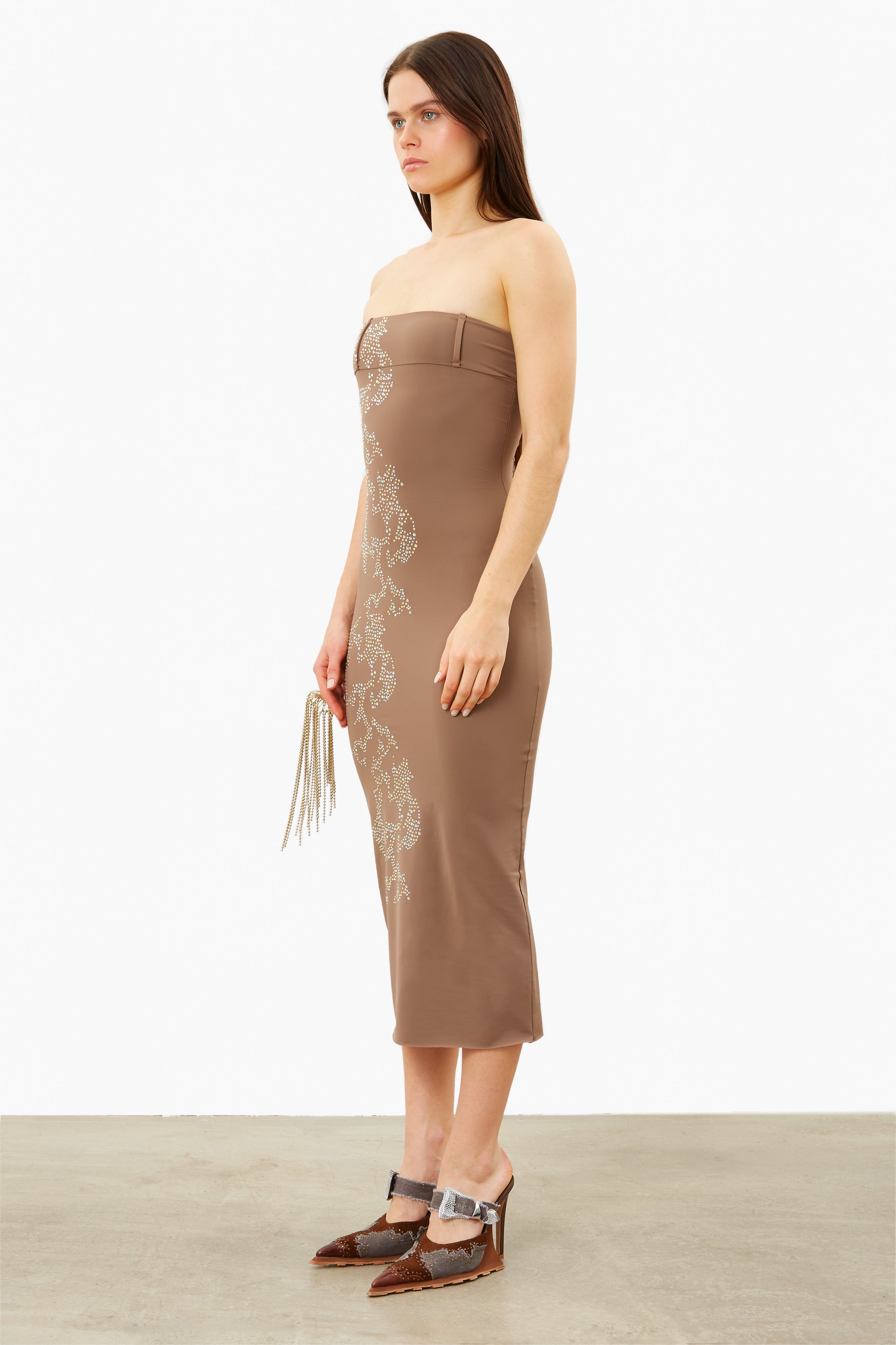 Zahara Dress Tobacco sold by Poster Girl product image thumbnail 5