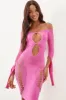 Charlotte Dress Fuchsia sold by Poster Girl