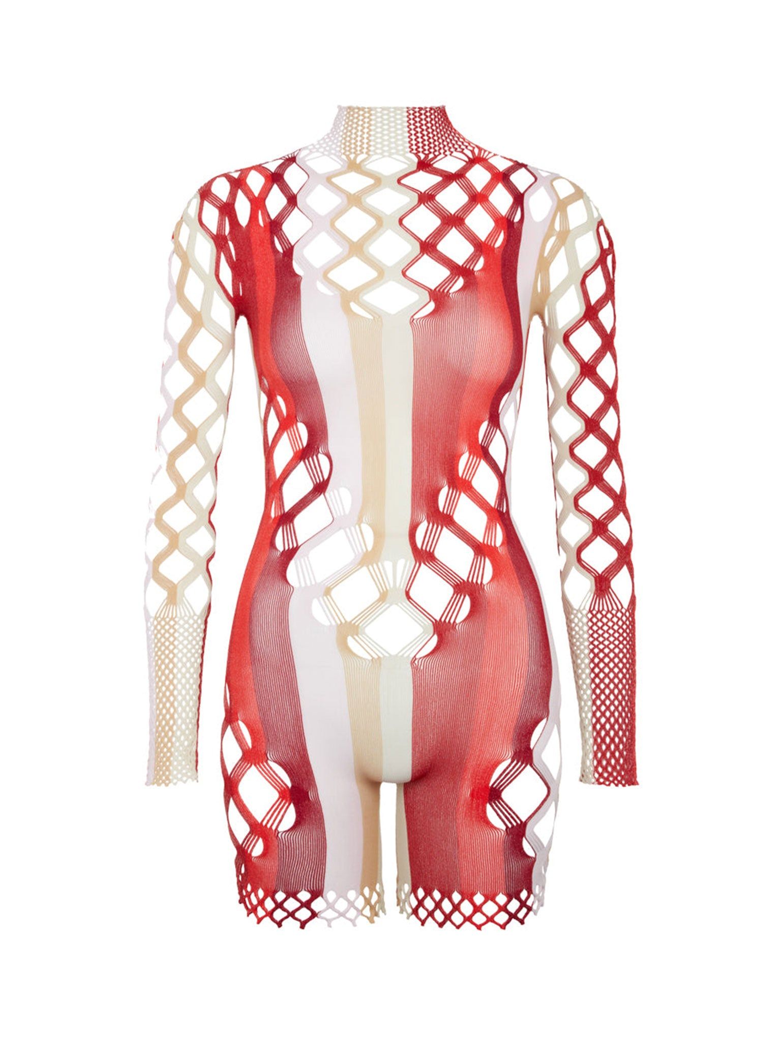 Bounty Playsuit Burgundy Stripe sold by Poster Girl