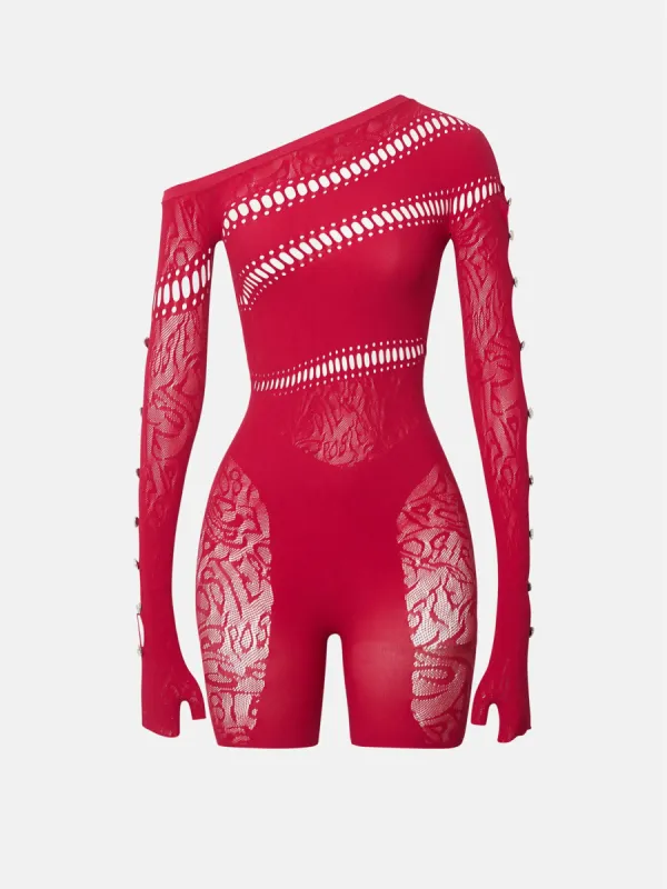 Ivy Jumpsuit Red sold by Poster Girl