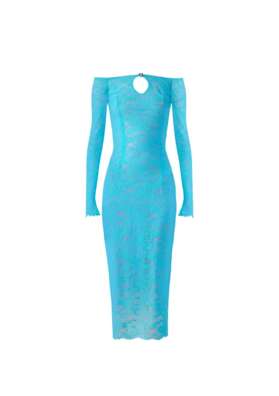 Marcie Dress WKD Blue sold by Poster Girl