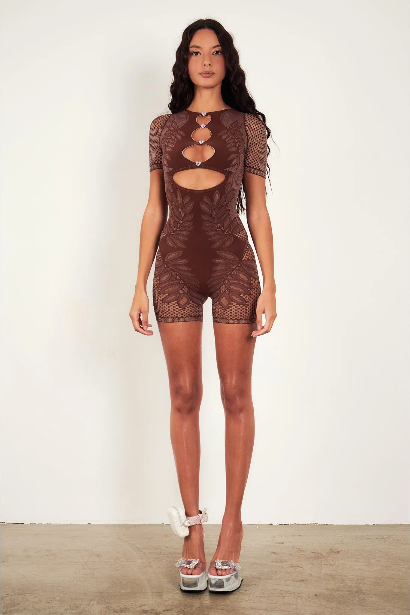 Dinero Playsuit Old Money Brown sold by Poster Girl product image thumbnail 2