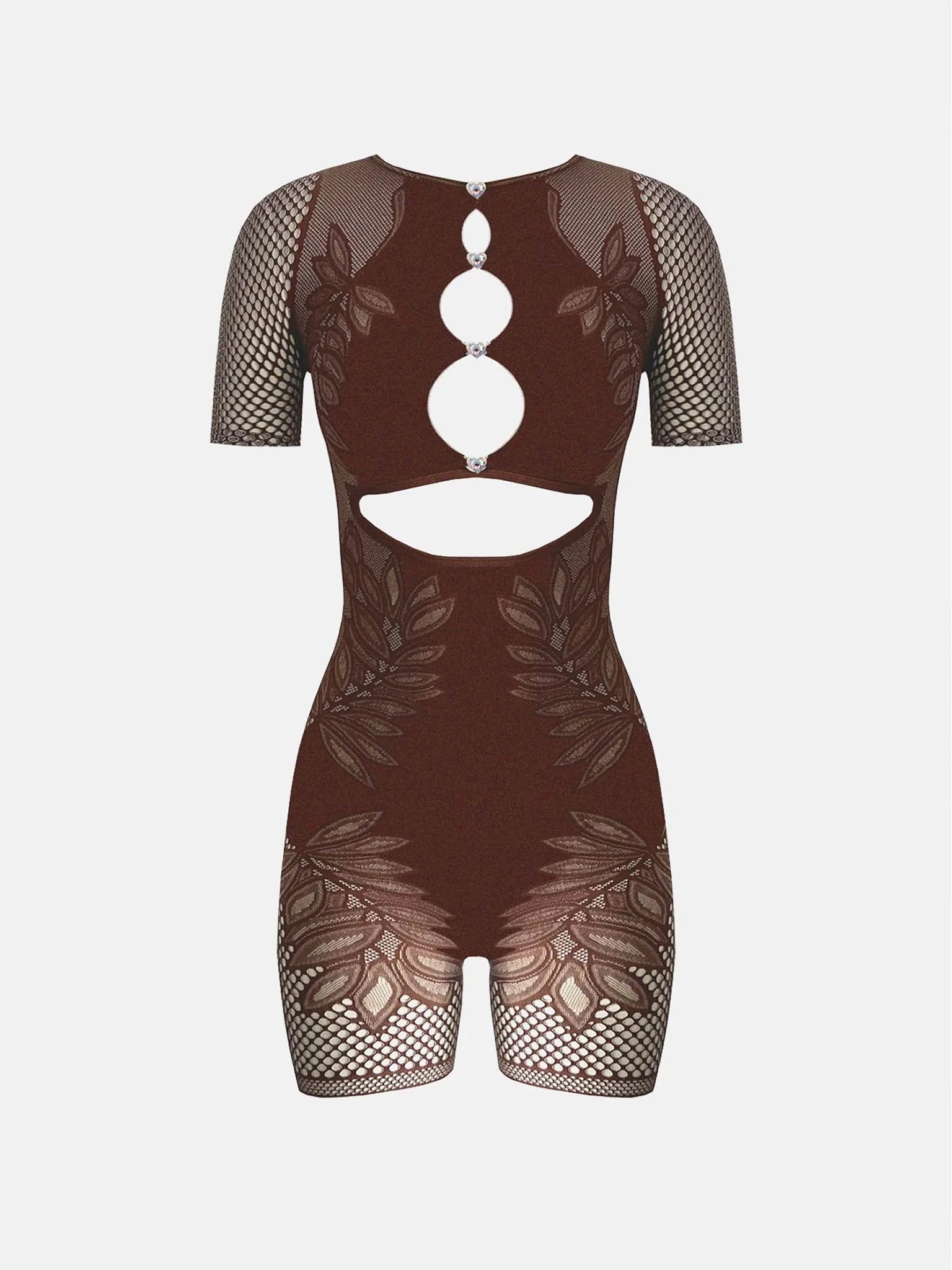 Dinero Playsuit Old Money Brown sold by Poster Girl