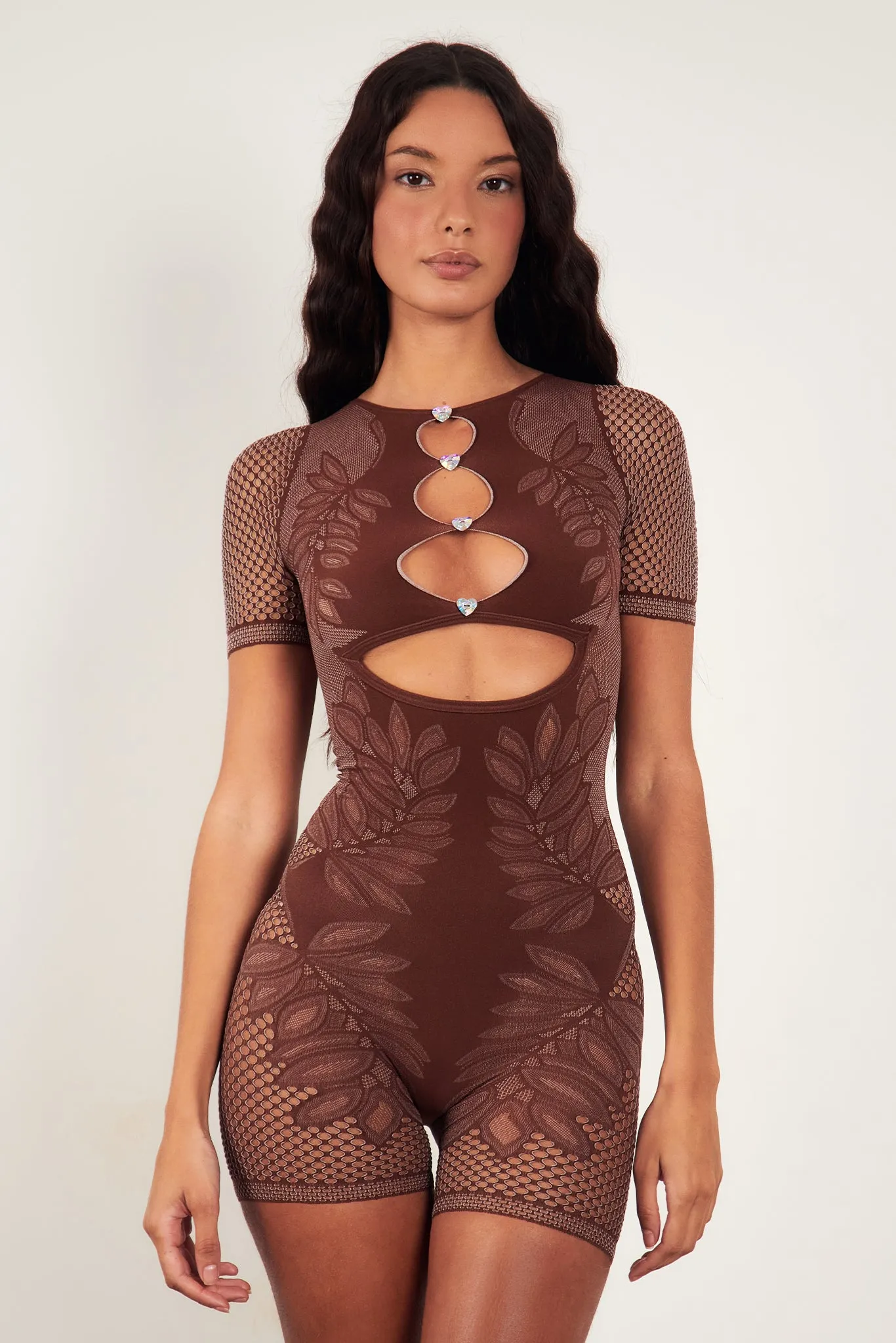 Dinero Playsuit Old Money Brown sold by Poster Girl product image thumbnail 3