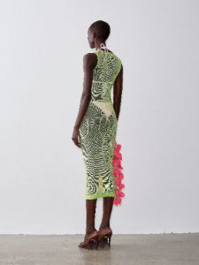 Aloha Midi Dress Pickle sold by Poster Girl