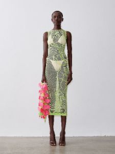 Aloha Midi Dress Pickle sold by Poster Girl