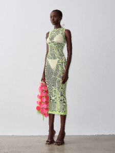 Aloha Midi Dress Pickle sold by Poster Girl