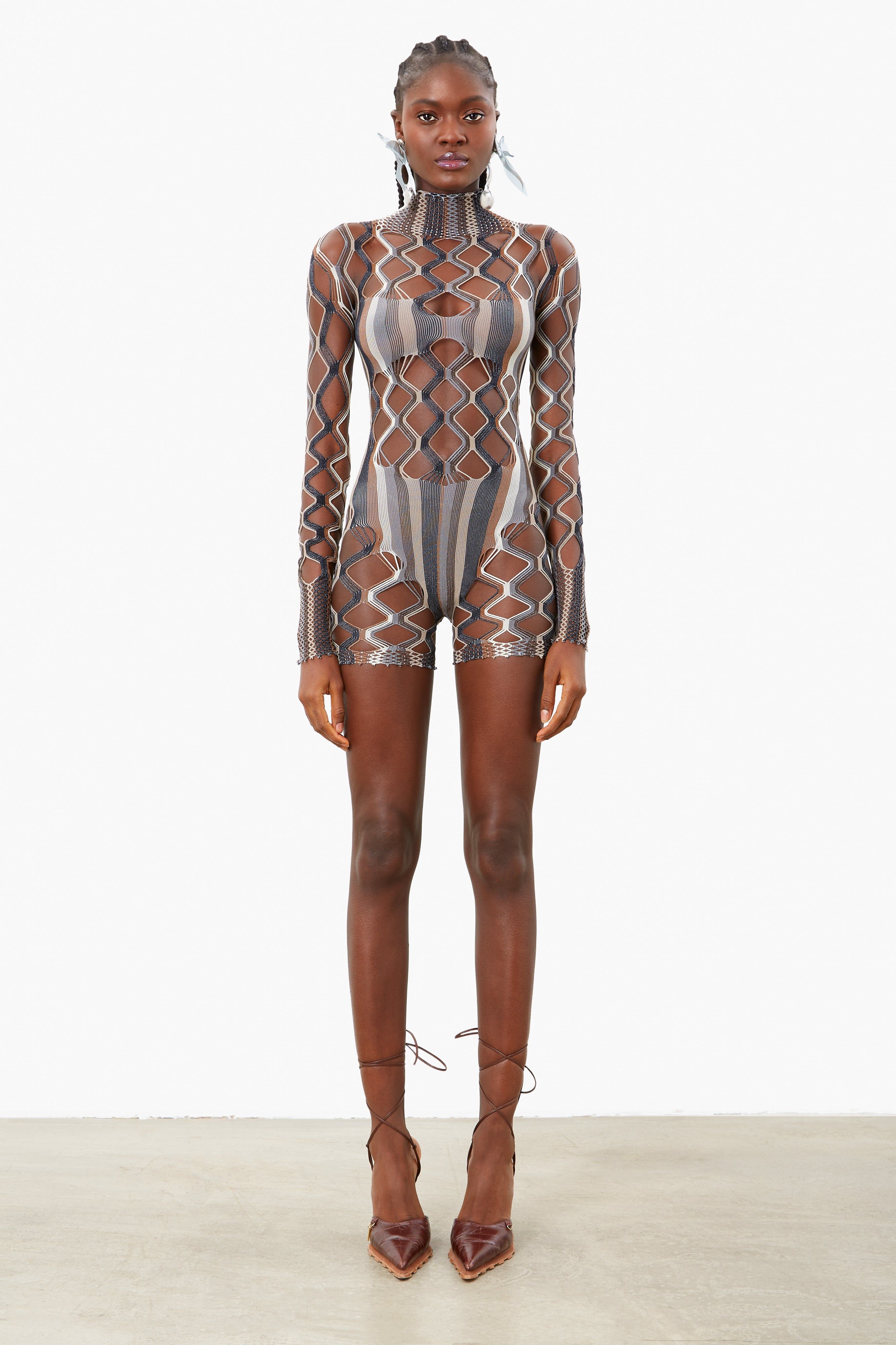 Dollar Playsuit Oyster Stripe sold by Poster Girl product image thumbnail 2