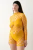 Dollar Playsuit Saffron sold by Poster Girl